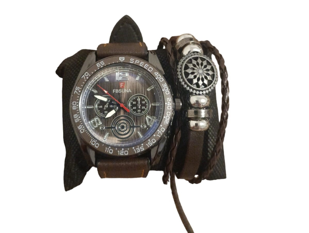 Reloj + Pulsera para caballero