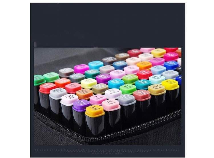Plumones touch doble punta de 120 piezas
