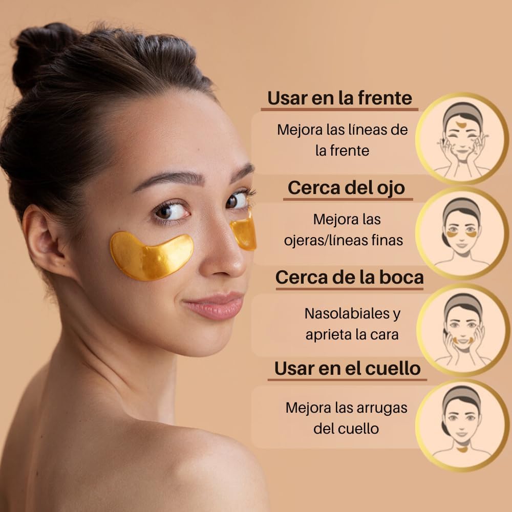 Mascarilla de Colageno para Ojos PyW Golden Bio