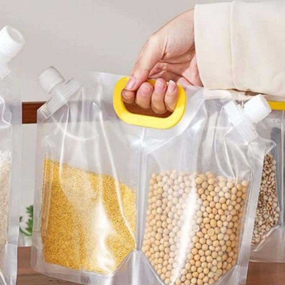 Bolsa de Almacenamiento Contenedor con Tapa y Asa de 2Kg